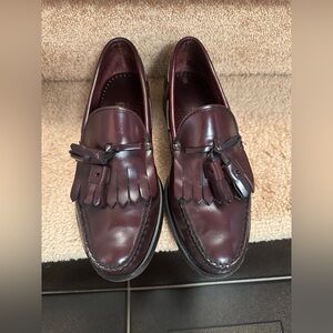 Sebago Burgundy Tassel Kiltie Loafers